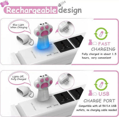 FYNIGO Interactive Cat Toys for Indoor Cats and Dogs,7 in 1 USB Rechargeable Cat Teaser Toy for Chasing and Exercise4