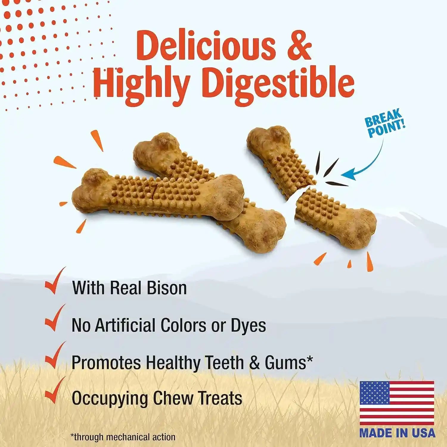 nylabone-nubz-wild-natural-dog-treats-bison-flavor-small-12-count-long-lasting-dog-chews-made-in-usa-limited-ingredients-highly-digestible-dog-dental-treats-for-small-dogs-up-to-30-lbs