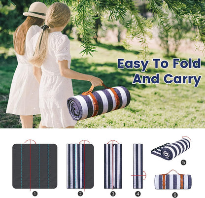 80" X 80" Picnic Blanket Extra Large, Waterproof and Foldable Beach Blanket | Waterproof and Sandproof6
