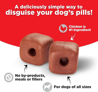 Milk-Bone Pill Pouches Dog Treats with Real Chicken, 25 Count Bags (Pack of 5; 125 Total Treats)4