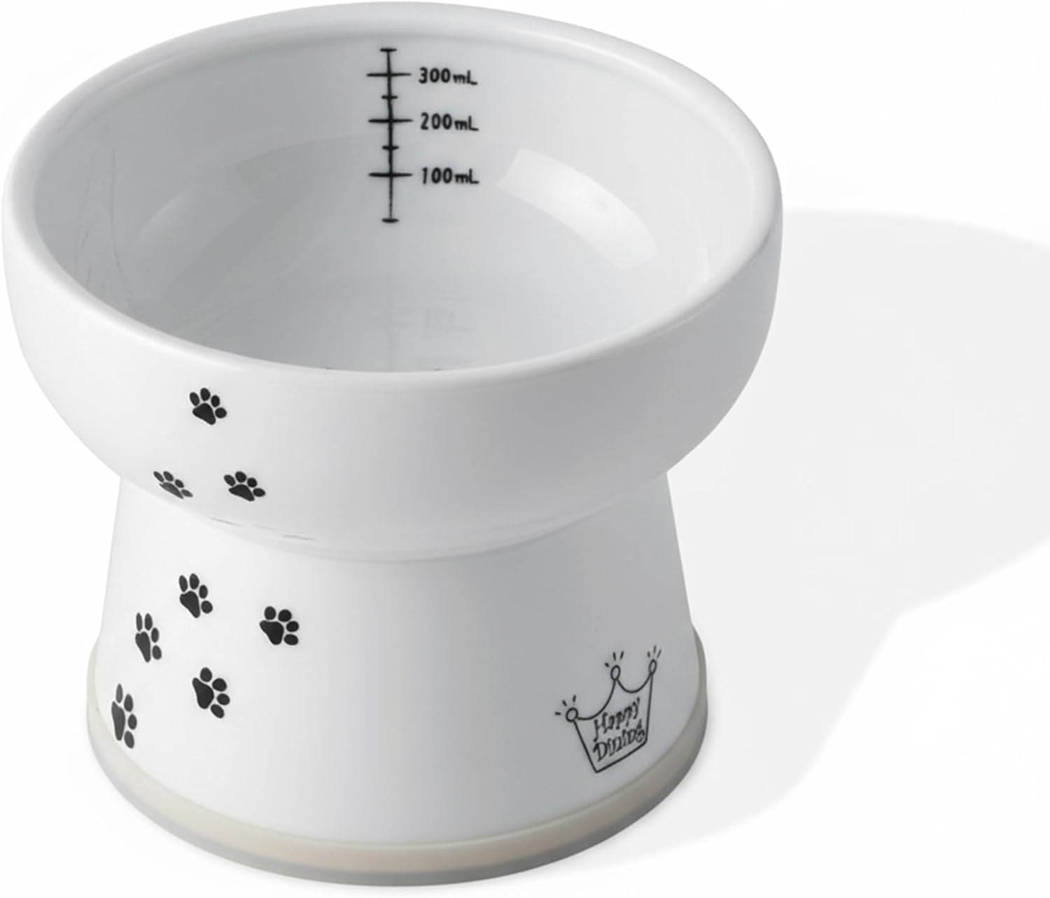 necoichi-raised-cat-water-bowl-elevated-with-measurement-lines-dishwasher-and-microwave-safe-cat-extra-tall-white