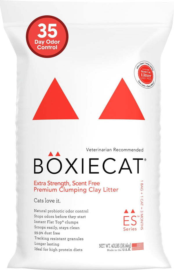 Boxie Premium Unscented Clumping Cat Litter 30+ Day Odor Control 16 Lb11