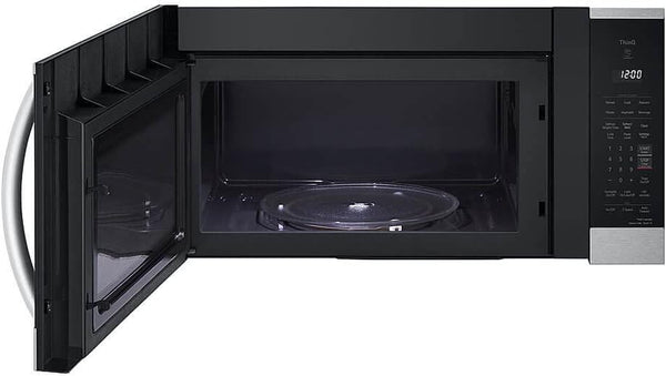 1.8 Cu. Ft. 30 In. W Smart over the Range Microwave Oven with Easyclean in Printproof Stainless Steel 1000-Watt6