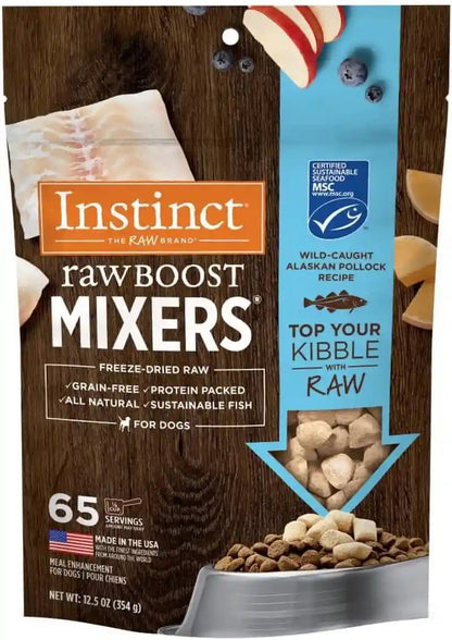 Instinct Freeze Dried Mixers, Dog Food Toppers, Gut Health, 5.5 Oz. Bag21