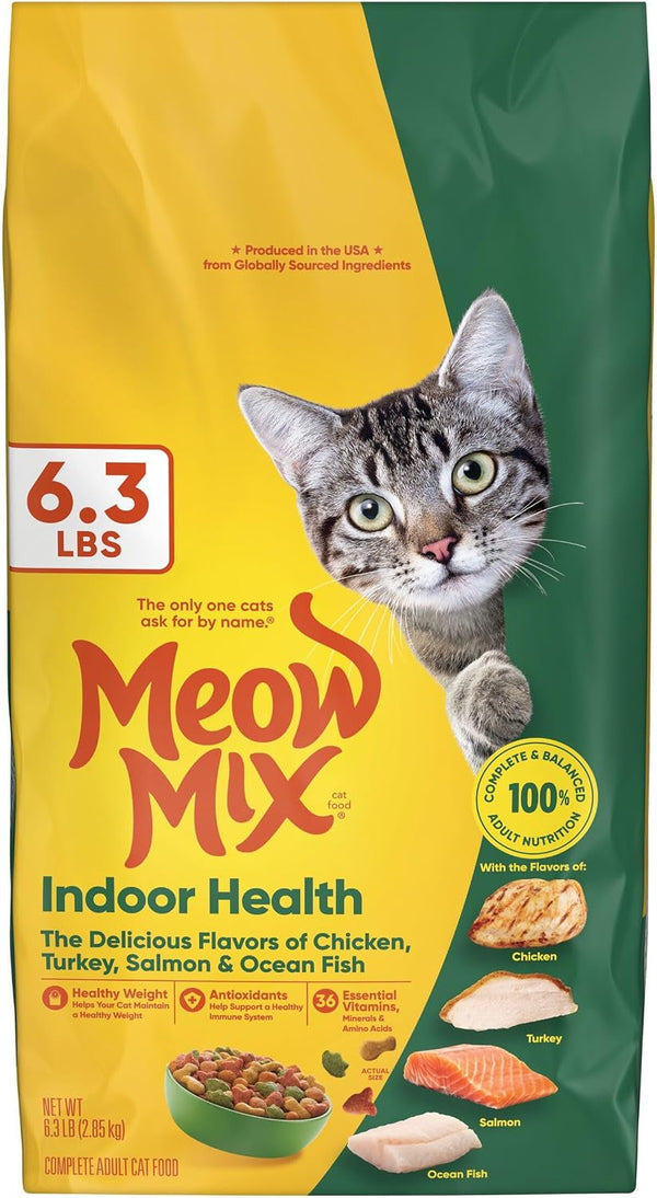 Meow Mix Indoor Health Dry Cat Food, 6.3 Pound Bag9