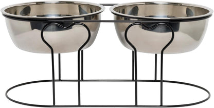 YML Wrought Iron Stand with Stainless Steel Dog Bowl, Large9