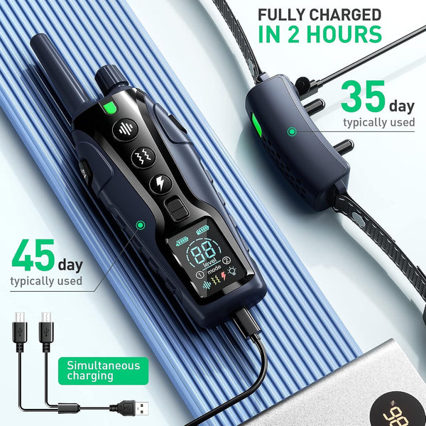 Shock Collar for Dogs - 4500FT Dog Training Collar with Remote, Waterproof E Collar with Flashlight, 4 Training Modes, Keypad Lock, Rechargeable Dog Shock Collar for Small Medium Large Dogs6