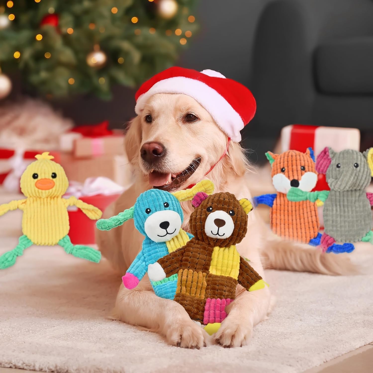 lechong-5pcs-squeaky-dog-toys-large-crinkle-dog-toys-for-large-medium-and-small-dogs-puppy-toys-to-keep-them-busy-great-value-dog-toy-bundle