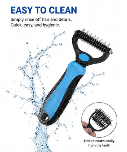 Dog Grooming Tool, Professional Deshedding Tool Dogs & Cats - Gentle, Efficient & Fur, Pet Grooming Brush, Dog & Cat Grooming Tool，Blue：Large6