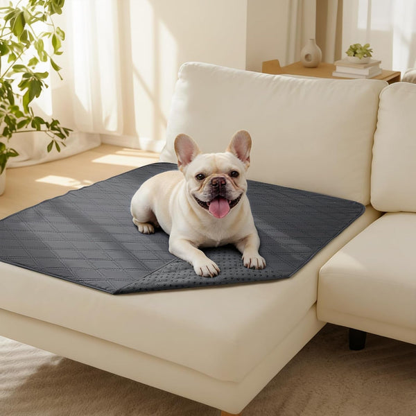 Luciphia 100% Waterproof Couch Cover Blanket for Dogs Anti-Slip Pet Couch Protector Sofa Mat Puppy Cat Blanket with Non-Slip Bottom, Navy Blue, 30X70 Inch33