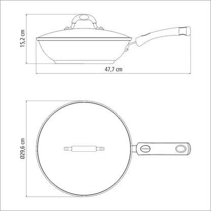 PANEL ACO STAINLESS WOK SOLAR SILICONE, 621382804