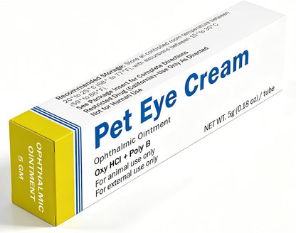Starmixus Pet Eye Ointment, Soothes Irritation, Discharge & Tear Stains, Professional-Grade Eye Cream for Cats, Dogs, Horses, Birds, Cattle, Sheep and Puppies, Kitten - 1 Tube 5G (0.18Oz)7