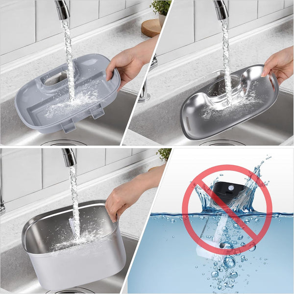 5L/169Oz Automatic Stainless Steel Pet Water Fountain for Cats & Dogs, Cordless Cat Dog Drinking Fountain with 5000Mah Rechargeable Battery, Ultra-Quiet Pump & 3 Smart Modes7