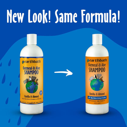 Earthbath Oatmeal & Aloe Dog Shampoo, Itchy, Dog Wash, 16 Oz (1 Pack) | Oatmeal Shampoo for Dogs, Dry Skin Relief, Made in USA, Cruelty Free Pet Shampoos - Vanilla & Almond2
