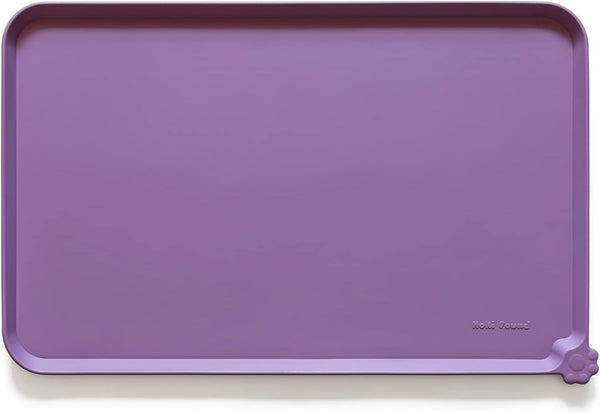 Hoki Found -Waterproof Pet Feeding Mats with High Lips - Multiple Size and Colors for Dogs, Cats & Others-G22