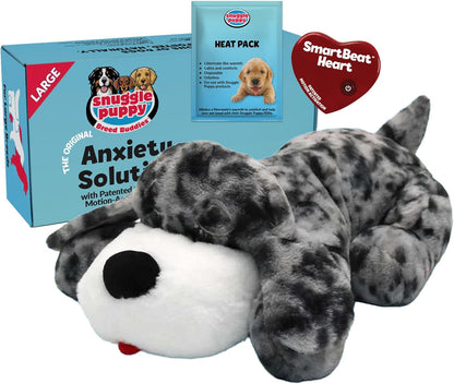 Snuggle Puppy Original Heartbeat Puppy Toy with Real-Feel Pulse & Heat Pack, Calming Sleep Aid for Puppy Anxiety, Crate Training, First Nights & New Puppy Transition - Biscuit12