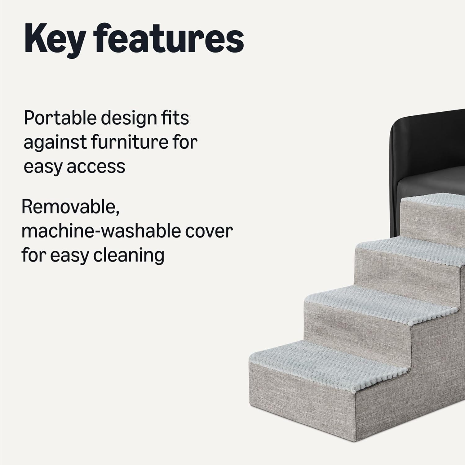 amazon-basics-dog-steps-18-7-h-4-step-pet-stairs-for-high-bed-couch-and-sofa-non-slip-bottom-for-indoor-dogs-and-cats-grey
