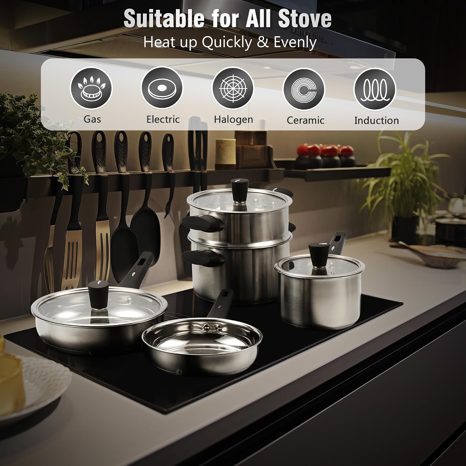 14-piece-stainless-steel-cookware-set-for-induction-stovetops-non-toxic-pots-pans-with-stay-cool-handles-glass-lids-steamer-pot-mats-utensils-dishwasher-safe-kitchen-cookware