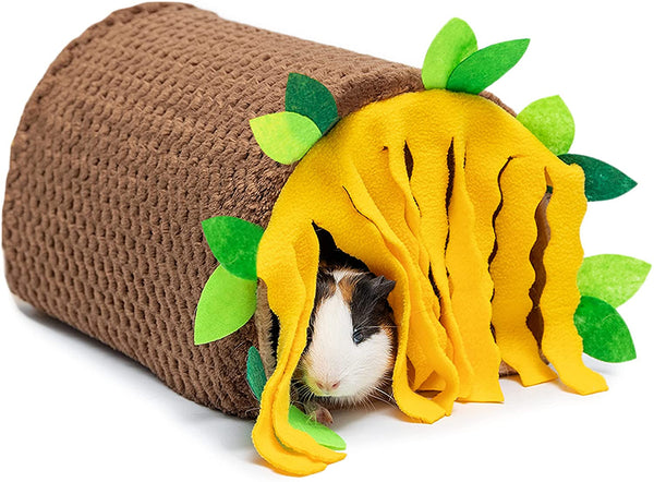 Guinea Pig Hideout, Fleece Tunnel House Small Pet Cage Accessories | Soft Play & Sleep Small Animal Hideout Tube, Cozy Bed Nest for Hamster Rat Chinchilla Hedgehog1