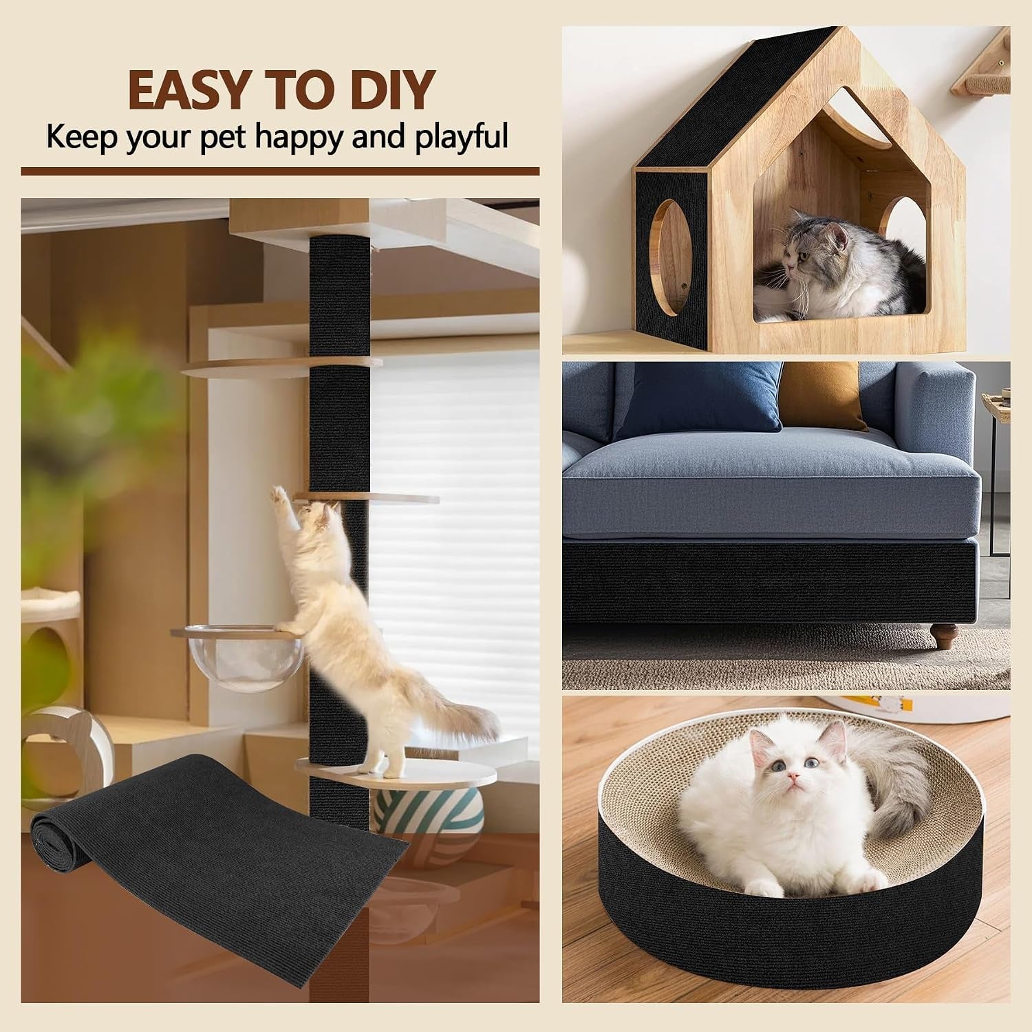 cat-scratch-furniture-protector-39-4x15-8-self-adhesive-cat-scratch-mat-pad-cut-to-fit-diy-replacement-carpet-for-tree-wall-bed-door-couch-protector-black