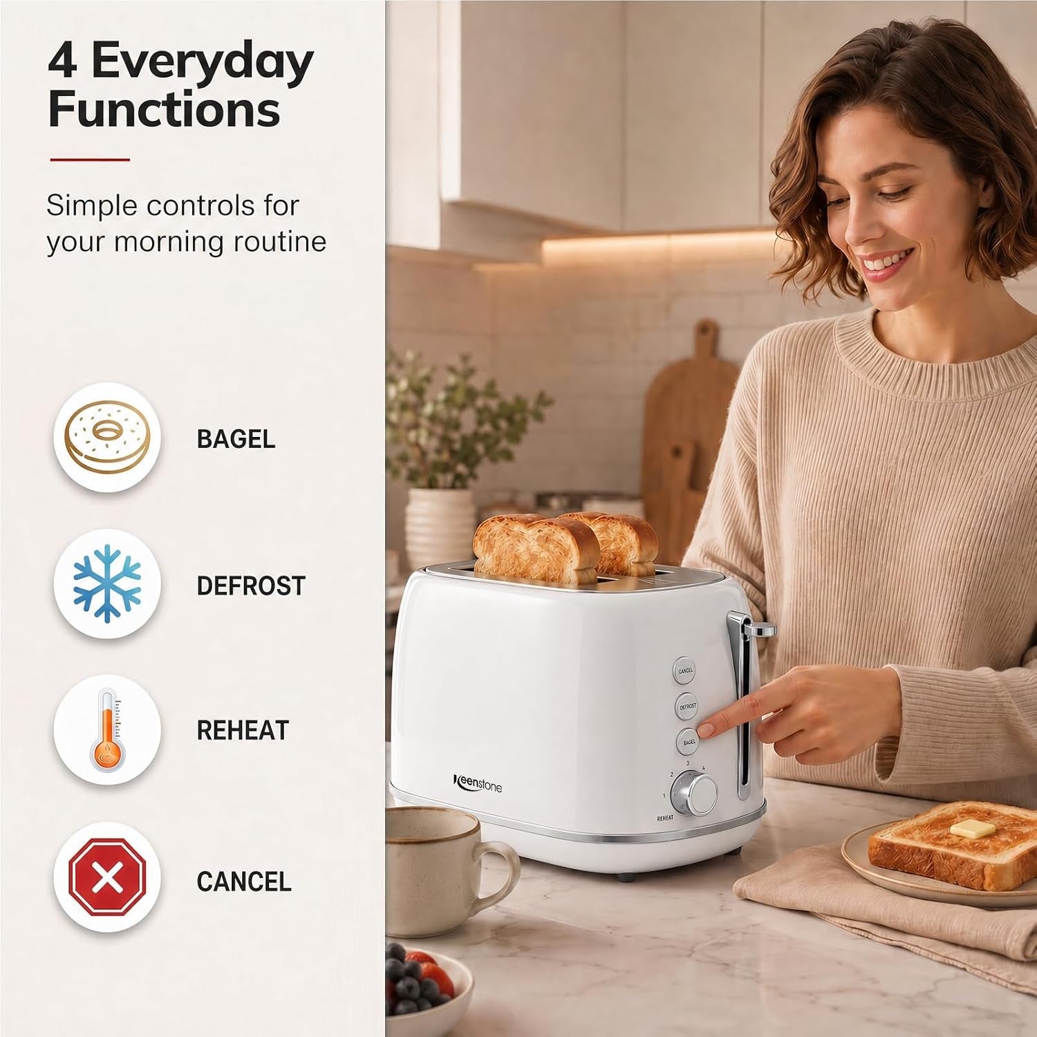 2-slice-toaster-retro-stainless-steel-kitchen-essentials-white-retro-kitchen-decor-18-8-food-grade-steel-1-5-slots-6-browning-levels-bagel-defrost-reheat-removable-crumb-tray