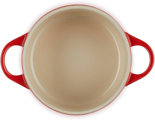 Le Creuset Stoneware Mini round Cocotte, 14 Oz., Cerise3
