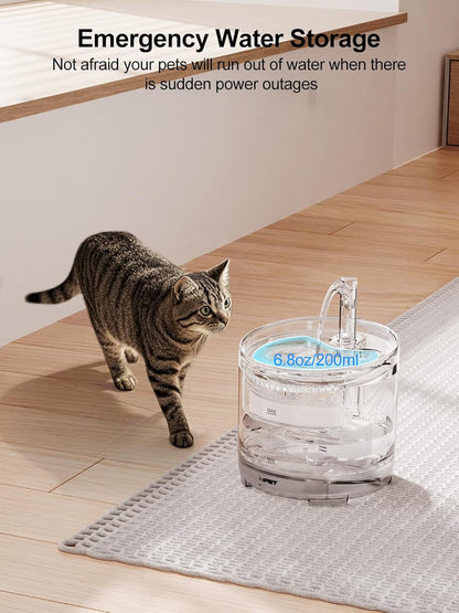 NPET Cat Water Fountain WF050TP 1.5L Automatic Pet Drinking Fountain with Replacement Faucet Kit-No Adapter3