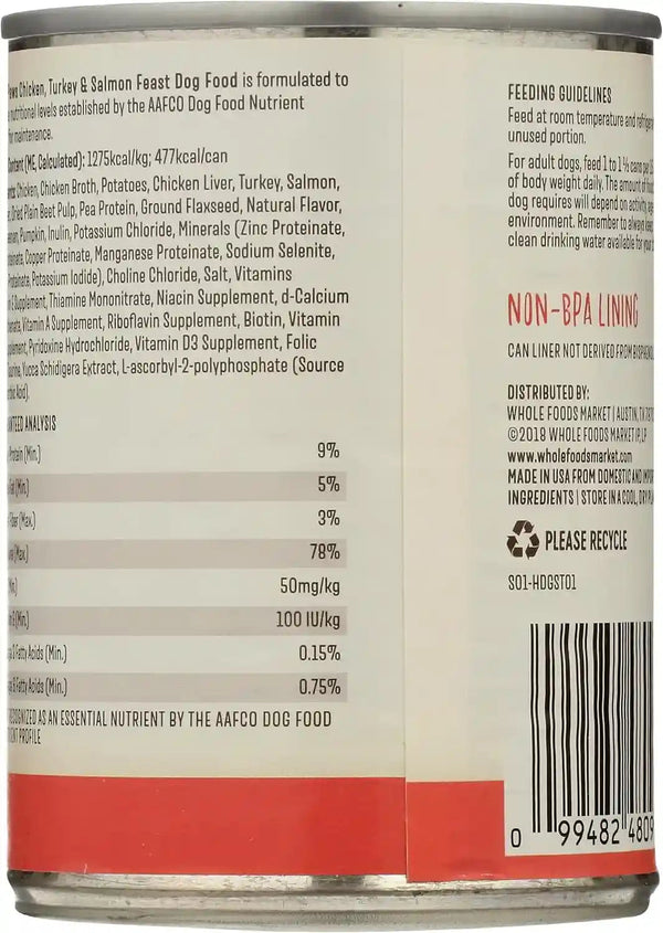 Whole Paws, Whole Paws, Chicken, Turkey and Salmon Dog Food, 13.2 Ounce2