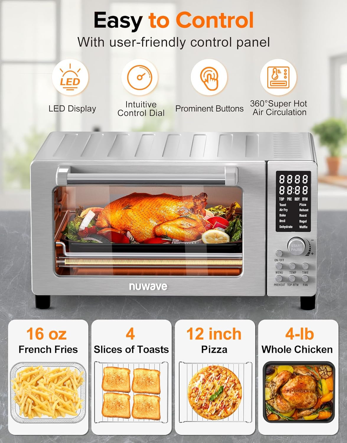 bravo-pro-smart-air-fryer-toaster-oven-countertop-combo-10-in-1-cooking-functions-1800w-50-450-f-21-qt-pfas-free-upgraded-super-convection