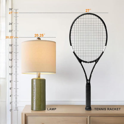20.25" Small Table Lamps Set of 2 Modern Ceramic Lamps for Living Room Farmhouse Bedside Lamps Boho Lamps for Night Stands Green Bedroom Lamps Side Table Lamps End Table Lamps | Farmhouse Bedside Lamp Boho Lamps for Night Stands Sage Green Bedroom Lamp Side Table Lamps End Table Lamp Mid Century Modern3