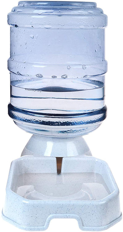 Pet Water Dispenser Station - 1 Gal Replenish Pet Waterer for Dog Cat Animal Automatic Gravity Water Drinking Fountain Bottle Bowl Dish Stand2