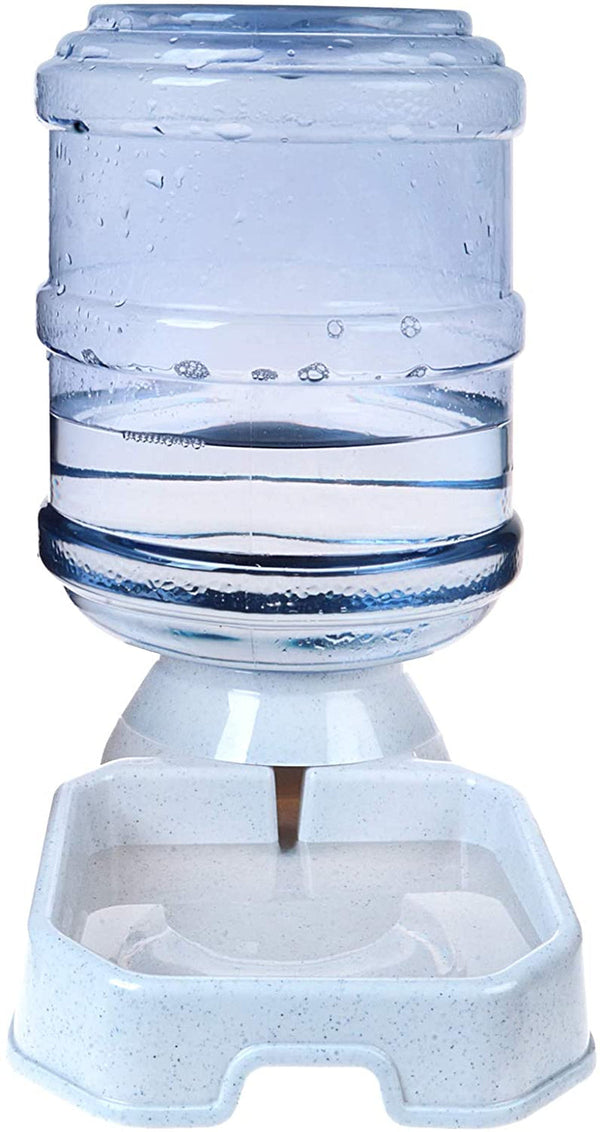 Pet Water Dispenser Station - 1 Gal Replenish Pet Waterer for Dog Cat Animal Automatic Gravity Water Drinking Fountain Bottle Bowl Dish Stand2