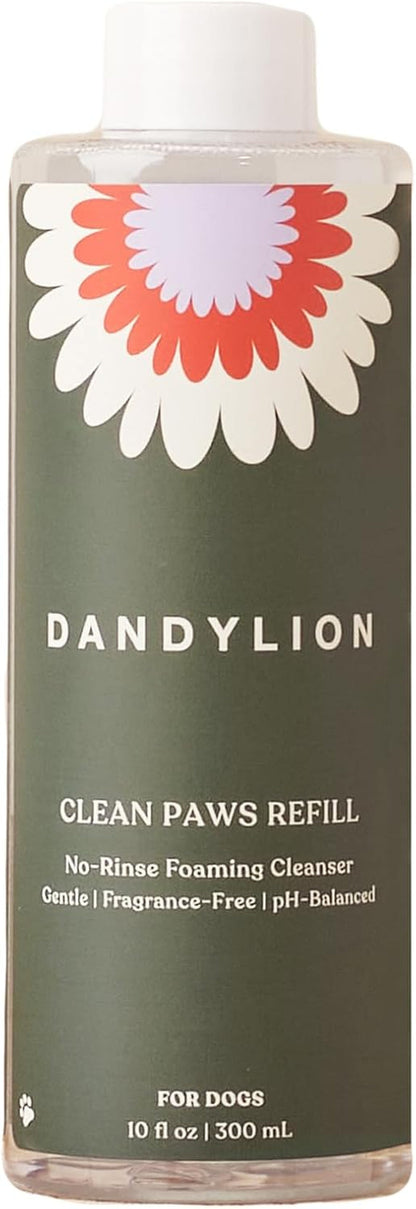 Dog Paw Cleaner, Clean Paws, No Rinse Foam Cleaner with Brush, 5 Fl Oz | Dandylion Dog Paw Washer, Fragrance Free, Ph Balanced, Waterless, Foaming Washer with Silicone Brush, Pet Cleaning Supplies10