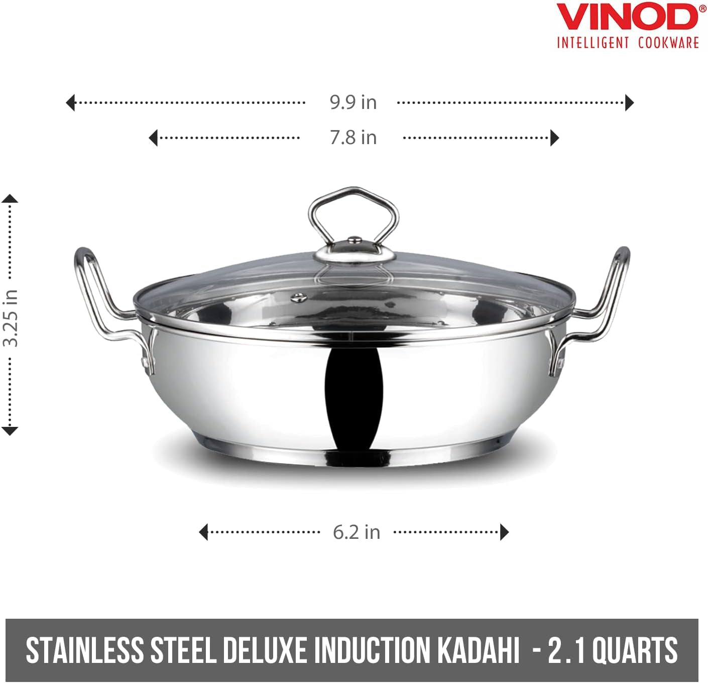 stainless-steel-kadhai-with-tempered-glass-lid-20cm-premium-quality-2-litre-induction-friendly-multi-use-pot-for-sauces-deep-frying-and-stews-indian-cooking-essential