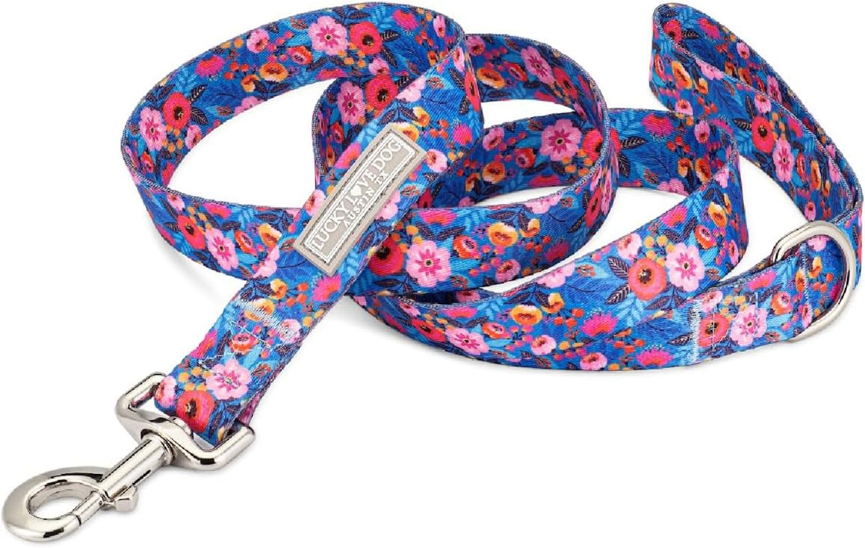lucky-love-dog-leash-beautiful-vivid-patterns-durable-long-lasting-blackbird-large