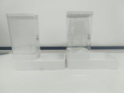 Automatic Cat Feeder and Water Dispenser, Dog Food and Water Bowl Set, Gravity Cat Feeder, Automatic Dog Water Dispenser, Pet Feeding Station, Cat Food and Water Bowl Set - Large Size (2.1Kg/3.8L)4