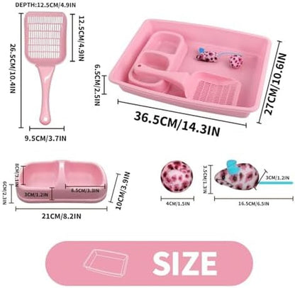 PAWISE Tofu Cat Litter 2 Pack and PAWISE Small Cat Litter Box4