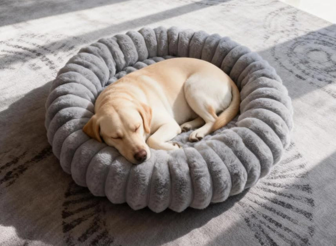 donut-dog-and-cat-bed-luxurious-comfortable-faux-rabbit-fur-pet-beds-round-anti-anxiety-calming-puppy-kitten-bed-with-anti-slip-bottom-for-small-medium-dogs-cats20-white