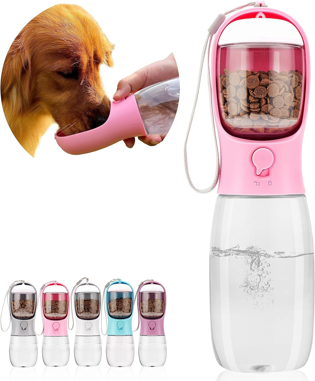 dog-water-bottle-with-food-container-portable-leak-proof-pet-water-dispenser-for-walking-hiking-travel-puppy-essentials-accessories-for-small-large-dogs-dog-gifts-10oz-15oz-19oz