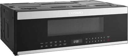 30 In. Stellar Coll 1.2 Cu Ft Slim over the Range Microwave Vent Fan, Black |  COS-3012ORLP1SS 1000W, Automatic Presets, Touch Controls, Sensor Cooking, LED Lighting, Defrost Functions6