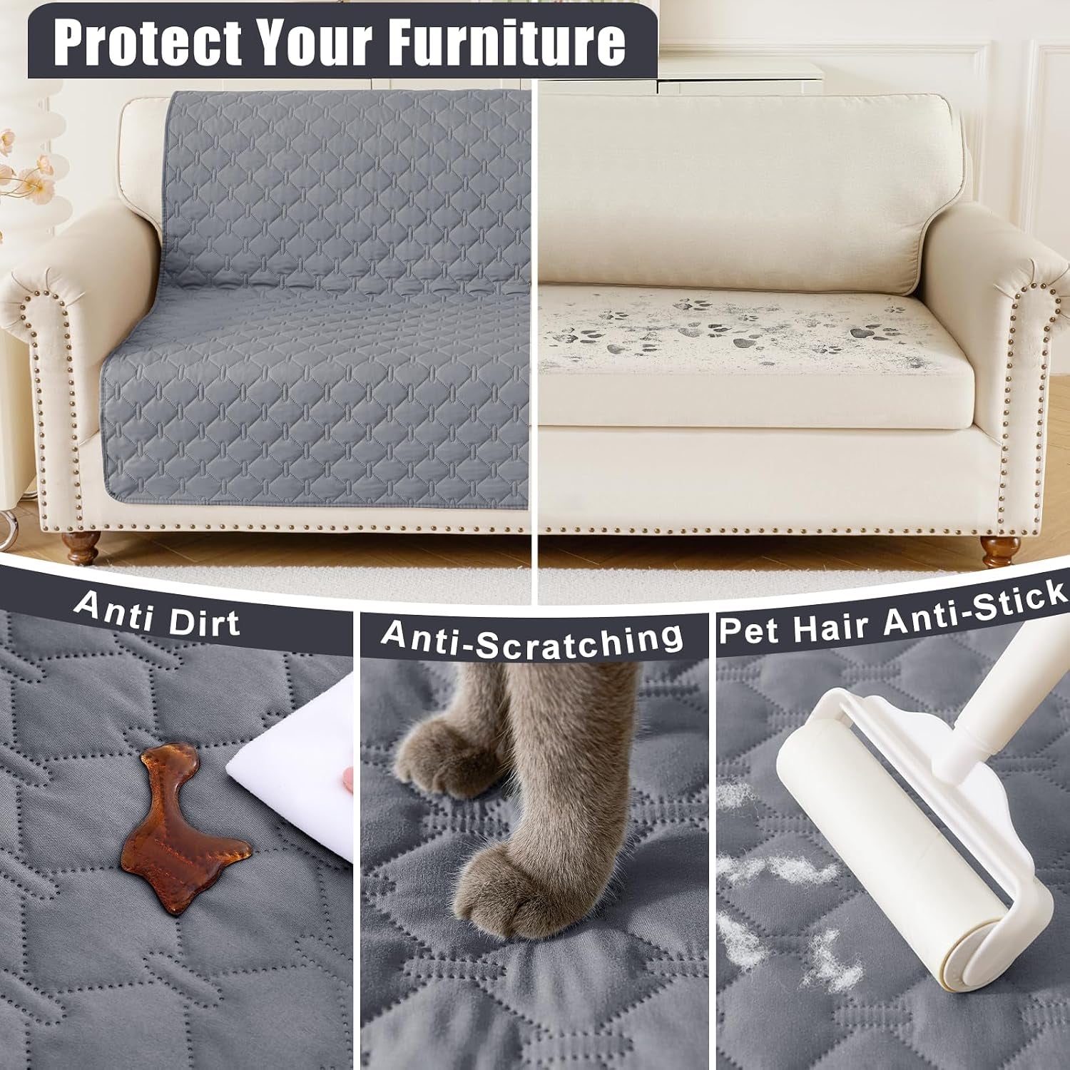 smiry-waterproof-dog-bed-cover-blanket-reversible-pet-blanket-soft-reversible-washable-leakproof-cats-dogs-couch-cover-for-sofa-couch-furniture-30x70-inch