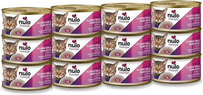 Nulo Freestyle Cat & Kitten Wet Pate Canned Cat Food,Premium All Natural Grain-Free, with 5 High Animal-Based Proteins and Vitamins to Support a Healthy Immune System and Lifestyle 2.8 Oz (Pack of 12)11