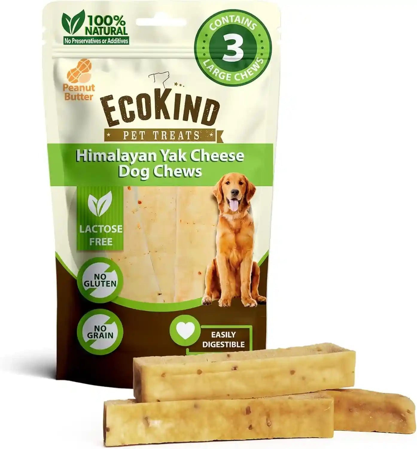 ecokind-yak-cheese-himalayan-dog-chews-yak-chews-for-large-dogs-4-5-bones-1-lb-long-lasting-for-aggressive-chewers-only-3-ingredient-natural-high-protein-dental-dog-treats-no-additives-or-lactose