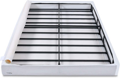 Smart Box Spring Bed Base, 5-Inch Height Mattress Foundation, Tool-Free Easy Assembly, Metal Support, Full, 74" X 53"6