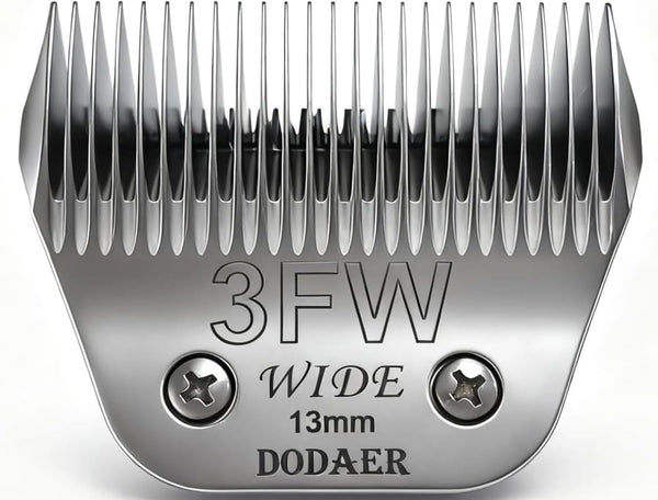 7FC Dog Grooming Ceramic Blades,Compatible with Andis,Oster A5,Wahl KM10 | Size 7FC Detachable Ceramic Blade 1/8-Inch 3.2MM Cut Length,3 Pack24