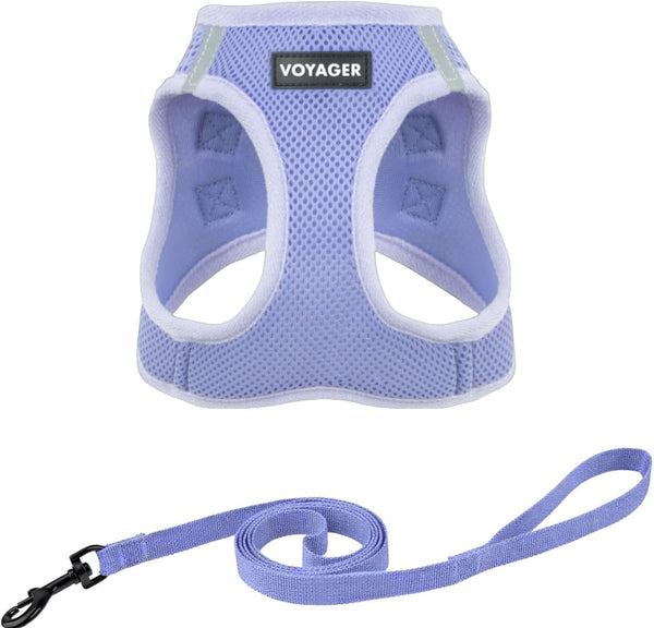 Voyager Step-In Pet Harness - All Weather Mesh, Adjustable Step in Harness for Cats and Dogs by Best Pet Supplies - 307 Set Moss Green, M6