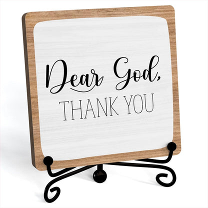 Home Decor, Farmhouse Shelf Table Decor, Christian Office Home Décor Accents for Living Room Mantle Coffee Bar Bookshelf Kitchen Entryway (B20)1