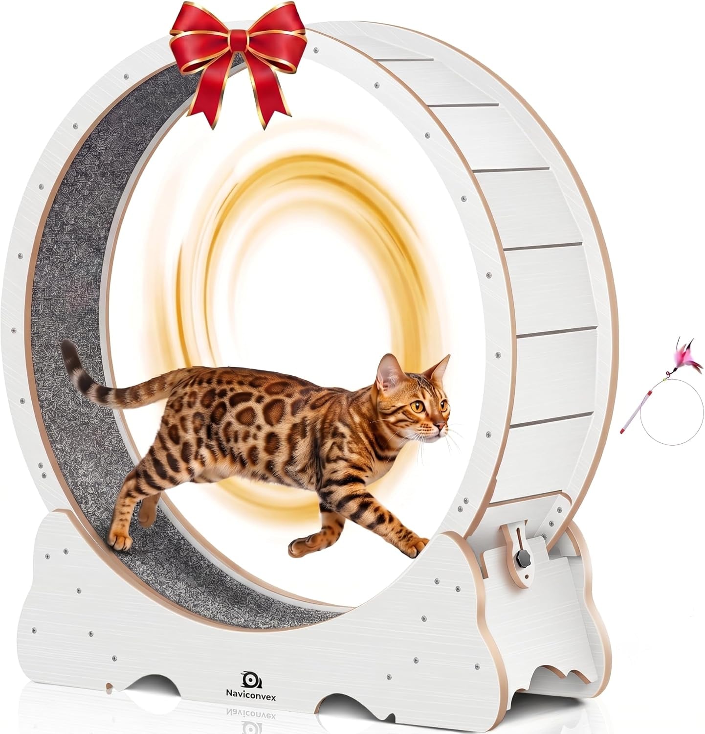 cat-wheel-46-xl-large-exercise-running-wheels-with-detachable-carpet-for-indoor-cats