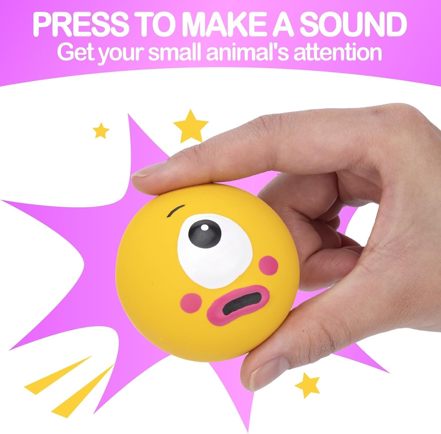 besnew-natural-rubber-squeaker-toys-for-ferret-high-elasticity-ferret-latex-squeaker-balls-3-pack-tough-teething-toys-big-eyes-printed-toy-ball-for-small-dogs-easy-to-clean