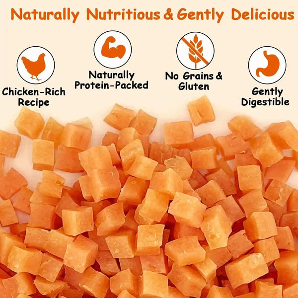 Soft Chicken Treats for Dogs, Grain Free Training Rewards Snacks, High Protein Chewy Bites for Puppy and Small & Senior Dogs, 10.6 Oz3